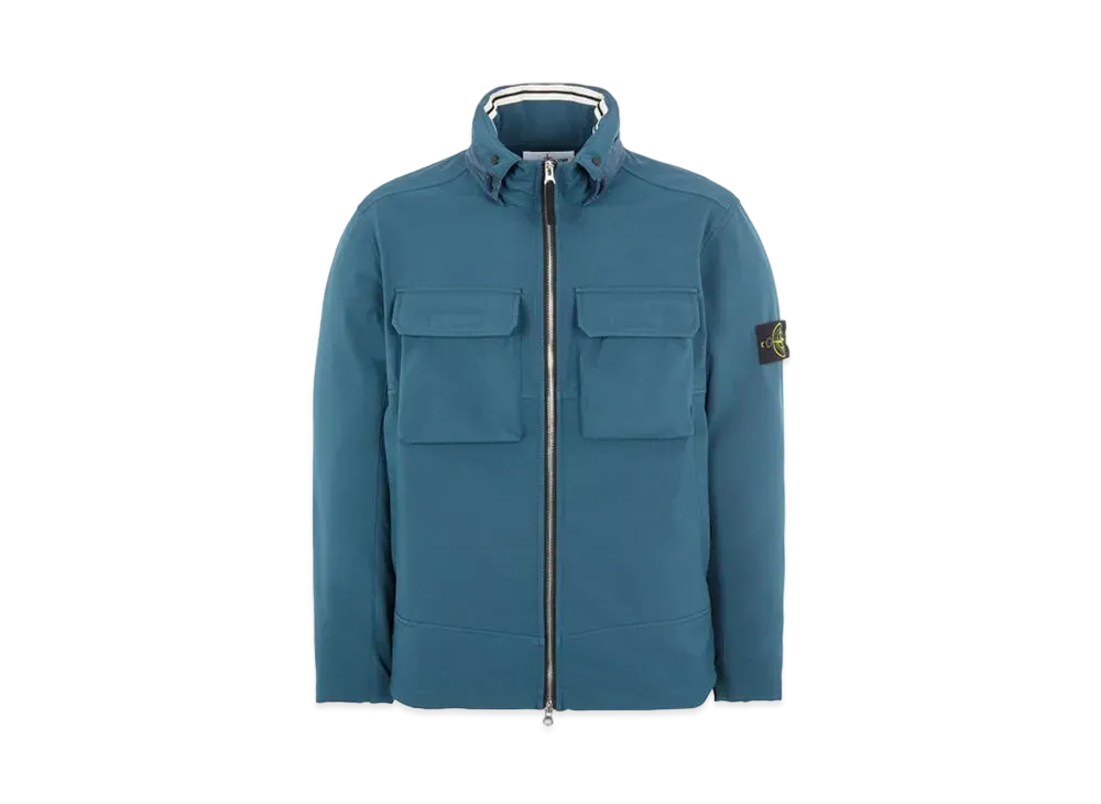 Stone Island Q0222 SOFT SHELL-R_E.DYE TECHNOLOGY "Teal"