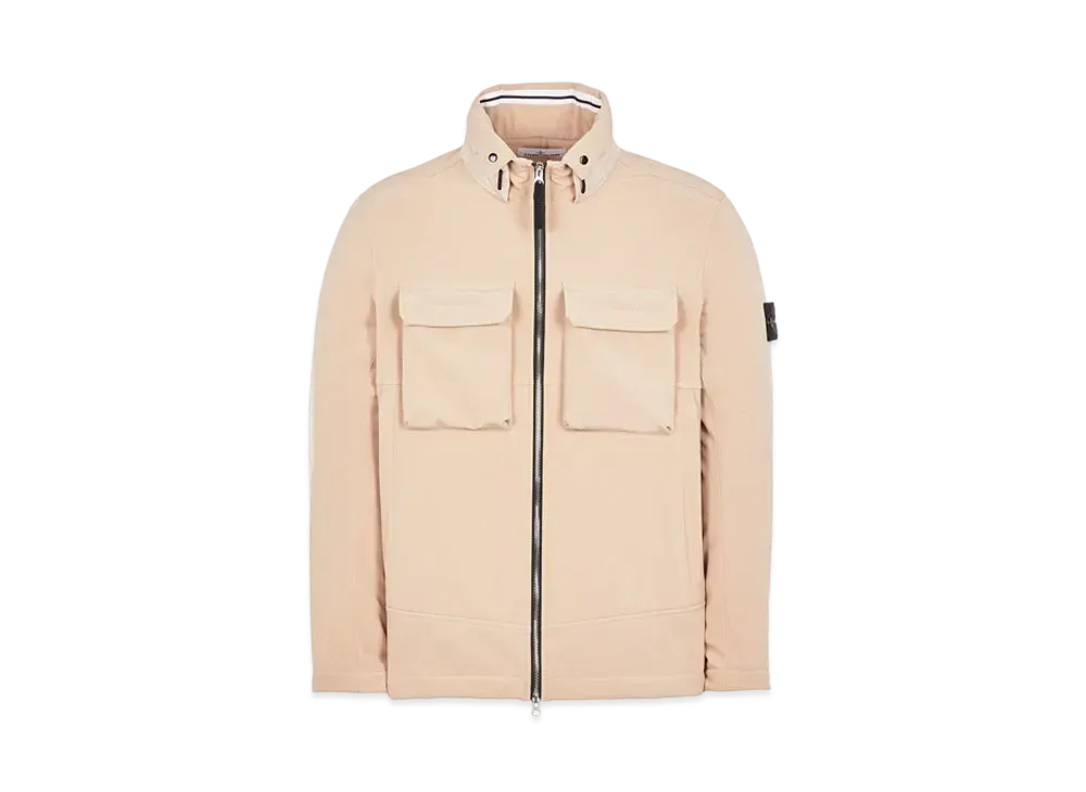 Stone Island Q0222 SOFT SHELL-R_E.DYE TECHNOLOGY "Pastele Pink"