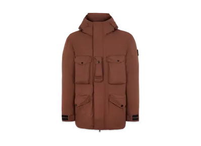 Stone Island 40330 RIPSTOP GORE-TEX CON PACLITE PRODUCT TECHNOLOGY DOWN "Mahogany Brown"