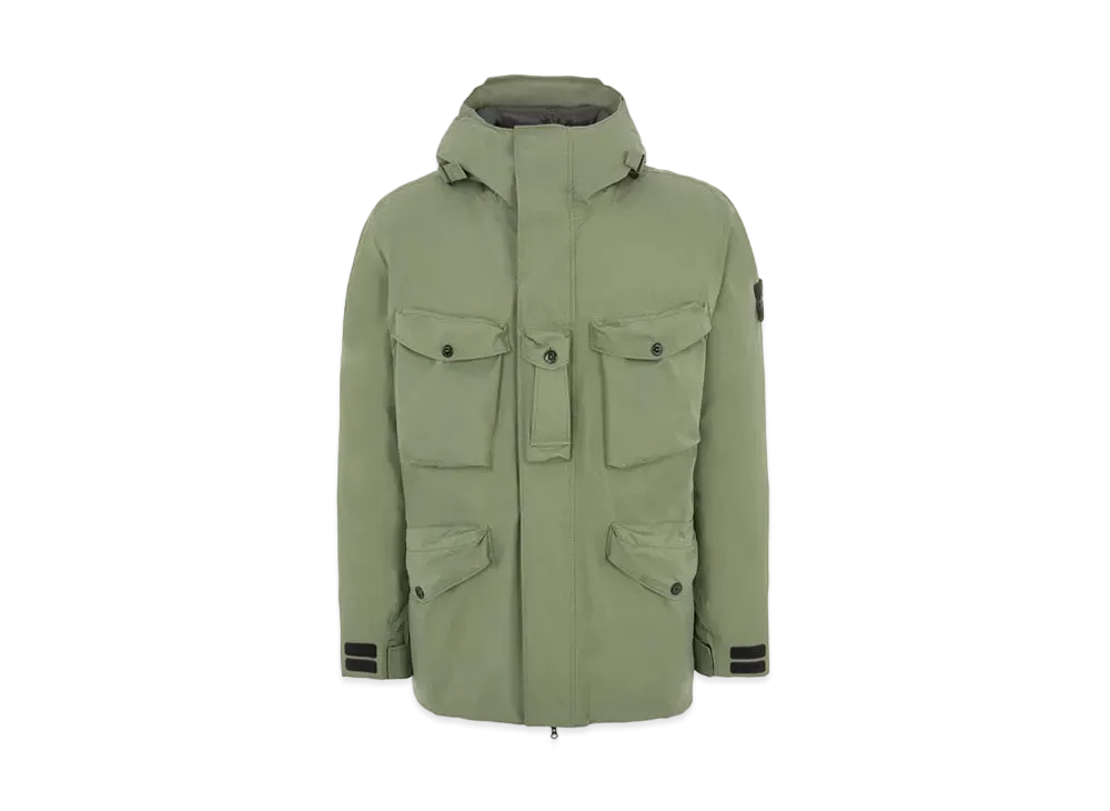 Stone Island 40330 RIPSTOP GORE-TEX CON PACLITE PRODUCT TECHNOLOGY DOWN "Sage Green"