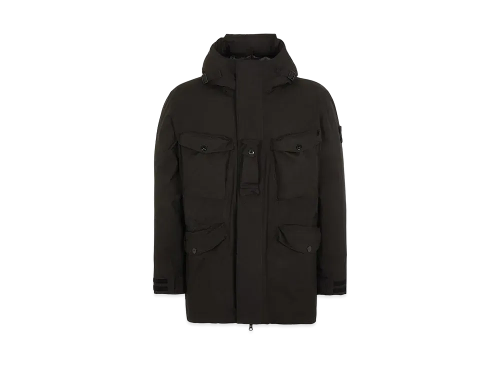 Stone Island 40330 RIPSTOP GORE-TEX CON PACLITE PRODUCT TECHNOLOGY DOWN "Black"