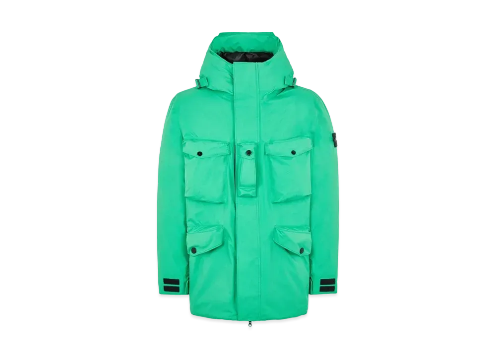Stone Island 40330 RIPSTOP GORE-TEX CON PACLITE PRODUCT TECHNOLOGY DOWN "Green"
