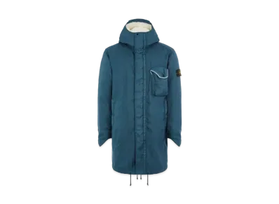 Stone Island 70224 MODIFIED PANAMA 6/3 HT NYLON + LEATHER_DETACHABLE LINING "Teal