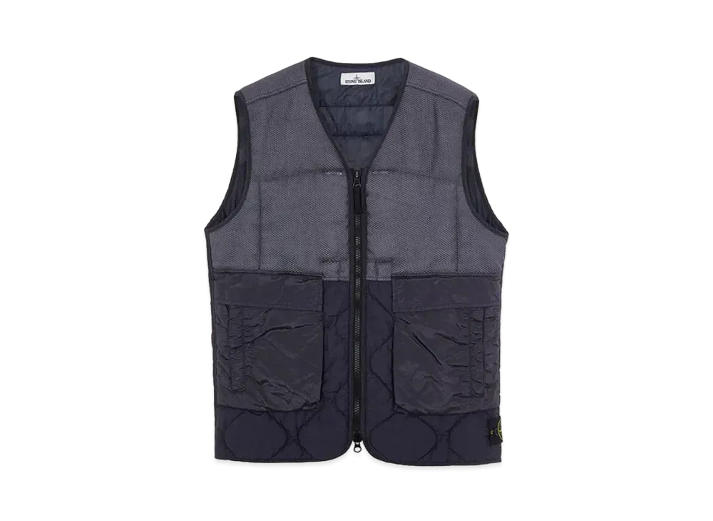 Stone Island G0840 MODIFIED PANAMA 6/3 HT NYLON MIX FABRICS WITH PRIMALOFT-TC "Ink Blue