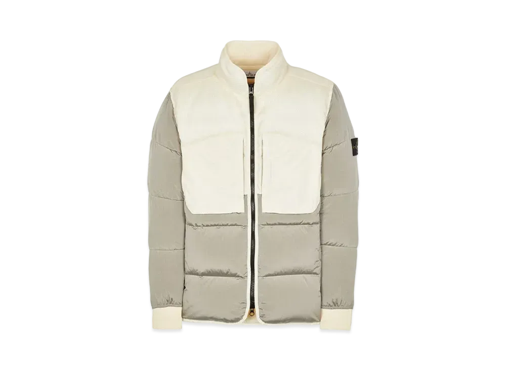 Stone Island 42840 MODIFIED PANAMA 6/3 HT NYLON MIX FABRICS DOWN-TC "Ibory"