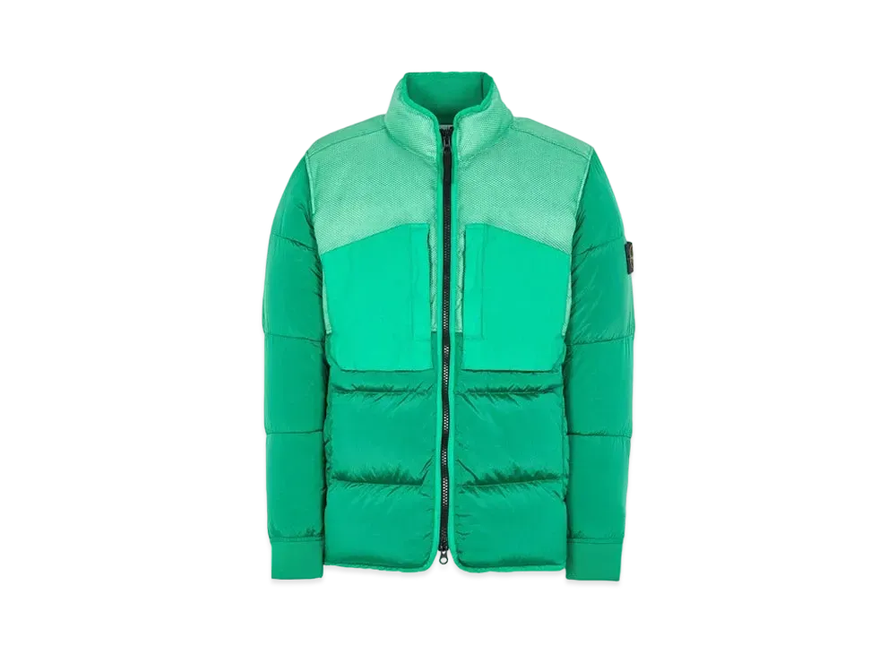 Stone Island 42840 MODIFIED PANAMA 6/3 HT NYLON MIX FABRICS DOWN-TC "Green"