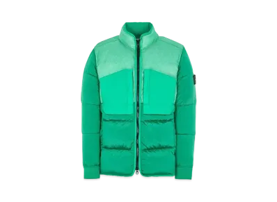 Stone Island 42840 MODIFIED PANAMA 6/3 HT NYLON MIX FABRICS DOWN-TC "Green"