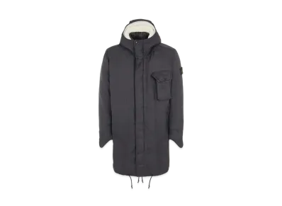 Stone Island 70224 MODIFIED PANAMA 6/3 HT NYLON + LEATHER_DETACHABLE LINING "Black"