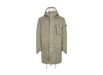 Stone Island 70224 MODIFIED PANAMA 6/3 HT NYLON + LEATHER_DETACHABLE LINING "Sage Green"