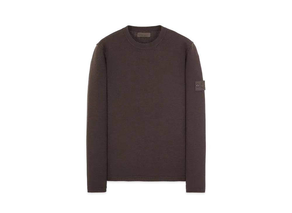 Stone Island 567FA PURE WOOL_GHOST PIECE "Dark Brown"