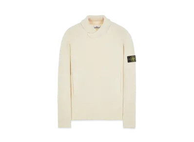Stone Island 551A7 COMFORT WOOL-COTTON "Natural White"
