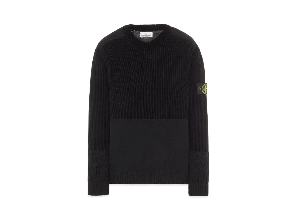 Stone Island 538B9 MIXED YARNS "Black"