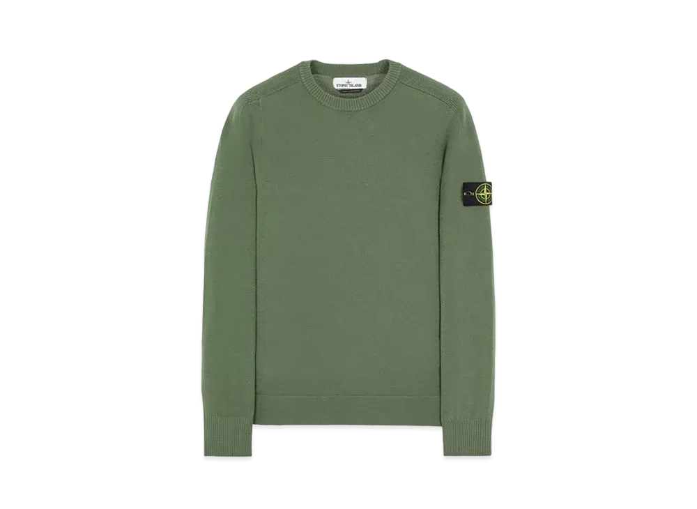 Stone Island 508A1 STRETCH WOOL "Sage Green"