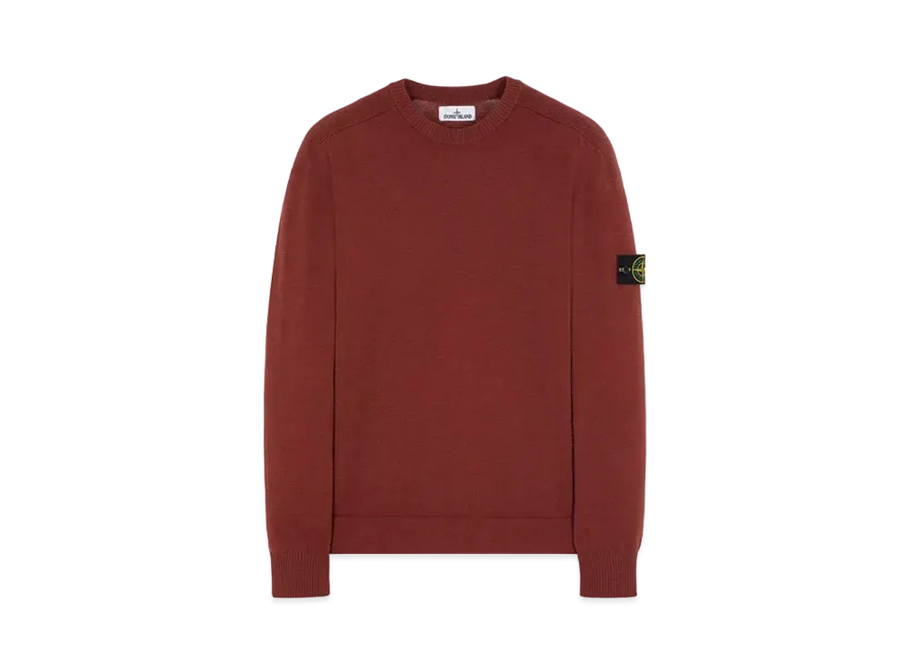 Stone Island 508A1 STRETCH WOOL "Brick Red"