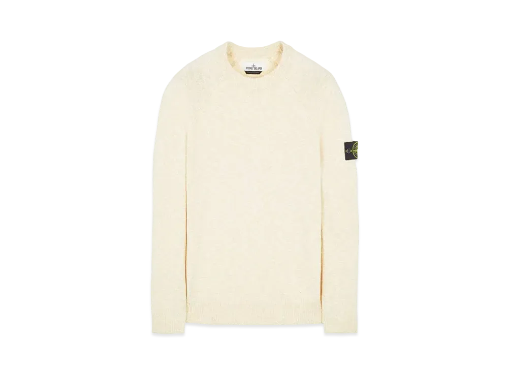 Stone Island 510D3 COTTON WOOL MELANGE "Ibory"