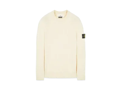 Stone Island 510D3 COTTON WOOL MELANGE "Ibory"
