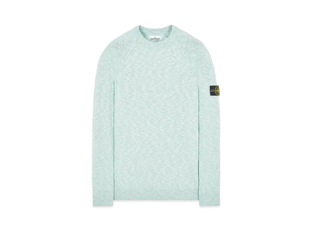 Stone Island 510D3 COTTON WOOL MELANGE "Light Green"