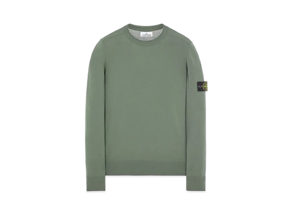 Stone Island 511A1 STRETCH WOOL "Sage Green"