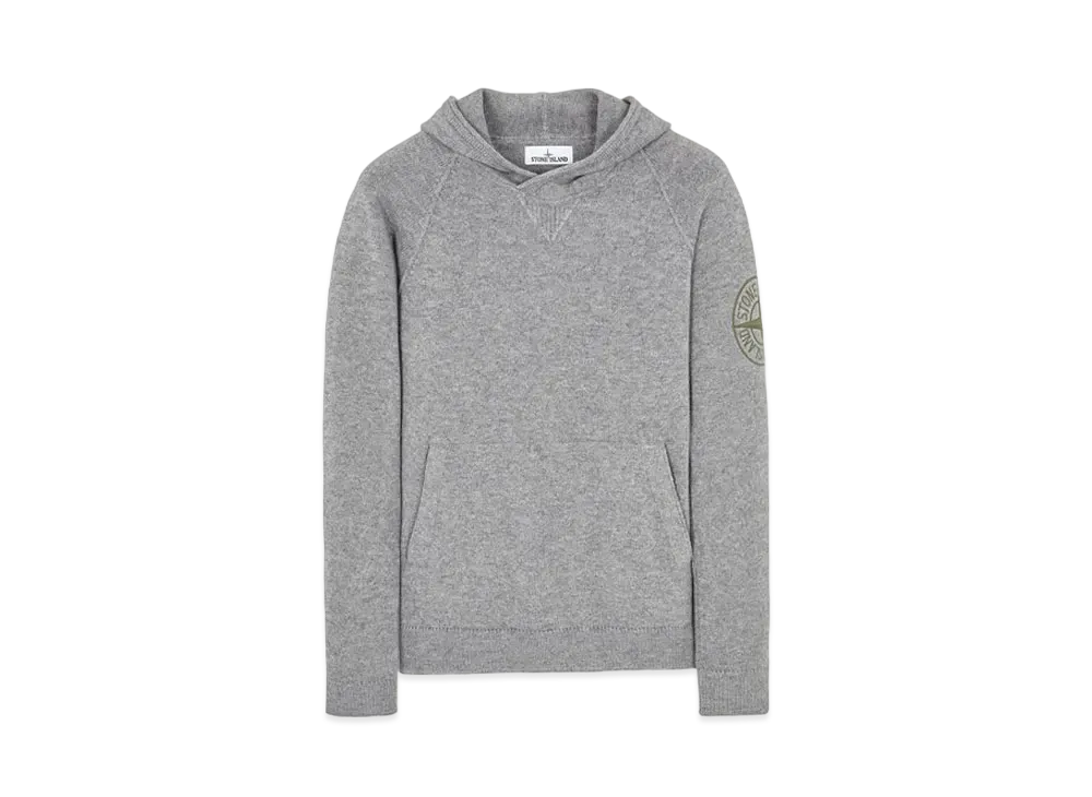 Stone Island 513B7 GEELONG WOOL WITH EMBROIDERY "Grey"