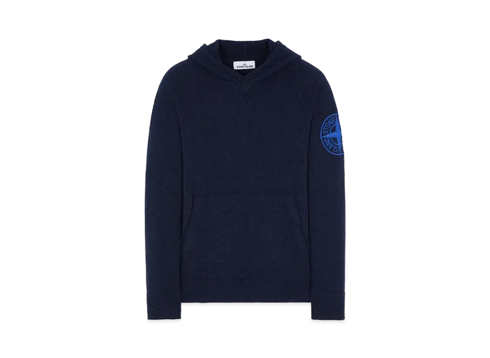 Stone Island 513B7 GEELONG WOOL WITH EMBROIDERY "Blue"