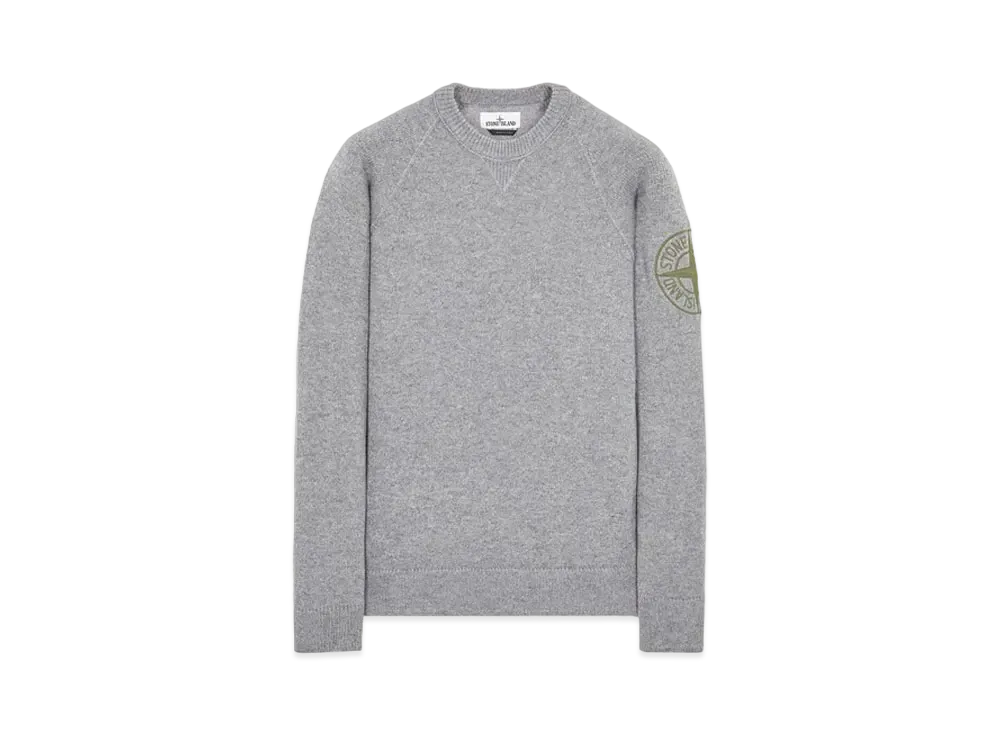 Stone Island 514B7 GEELONG WOOL WITH EMBROIDERY "Grey"