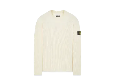 Stone Island 517C2 FULL RIB PURE WOOL "Natural White"
