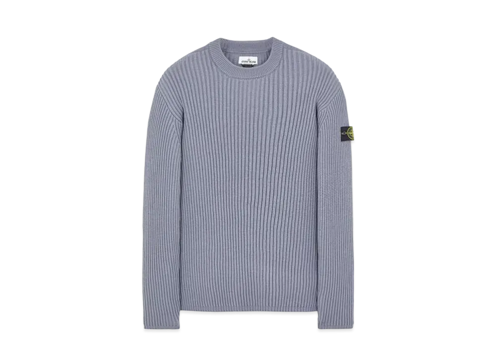 Stone Island 517C2 FULL RIB PURE WOOL "Pastel Blue"