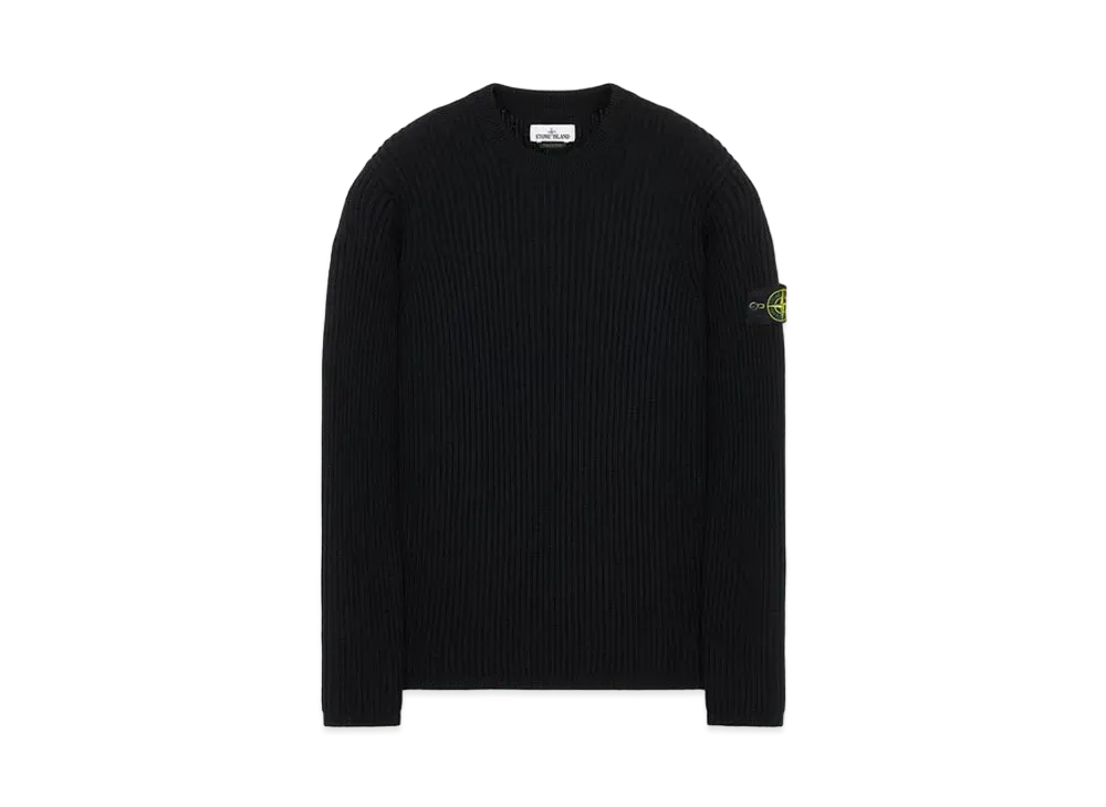 Stone Island 517C2 FULL RIB PURE WOOL "Black"