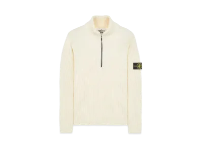 Stone Island 518C2 FULL RIB PURE WOOL "Natural White"
