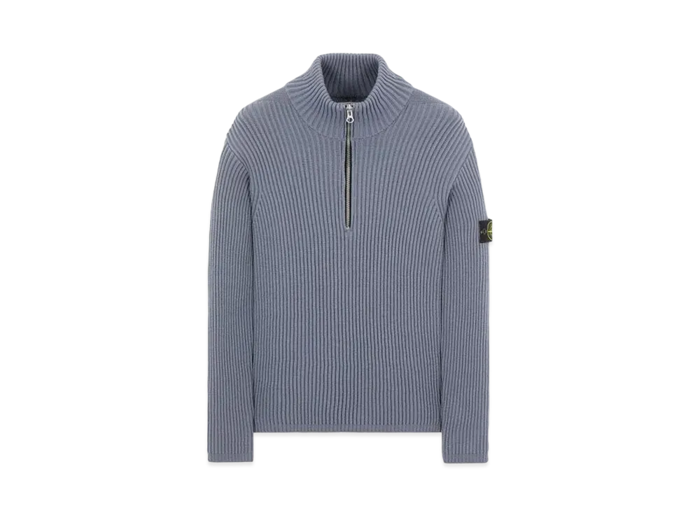 Stone Island 518C2 FULL RIB PURE WOOL "Pastel Blue"