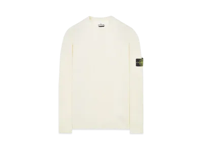 Stone Island 521C2 FULL RIB PURE WOOL "Natural White"