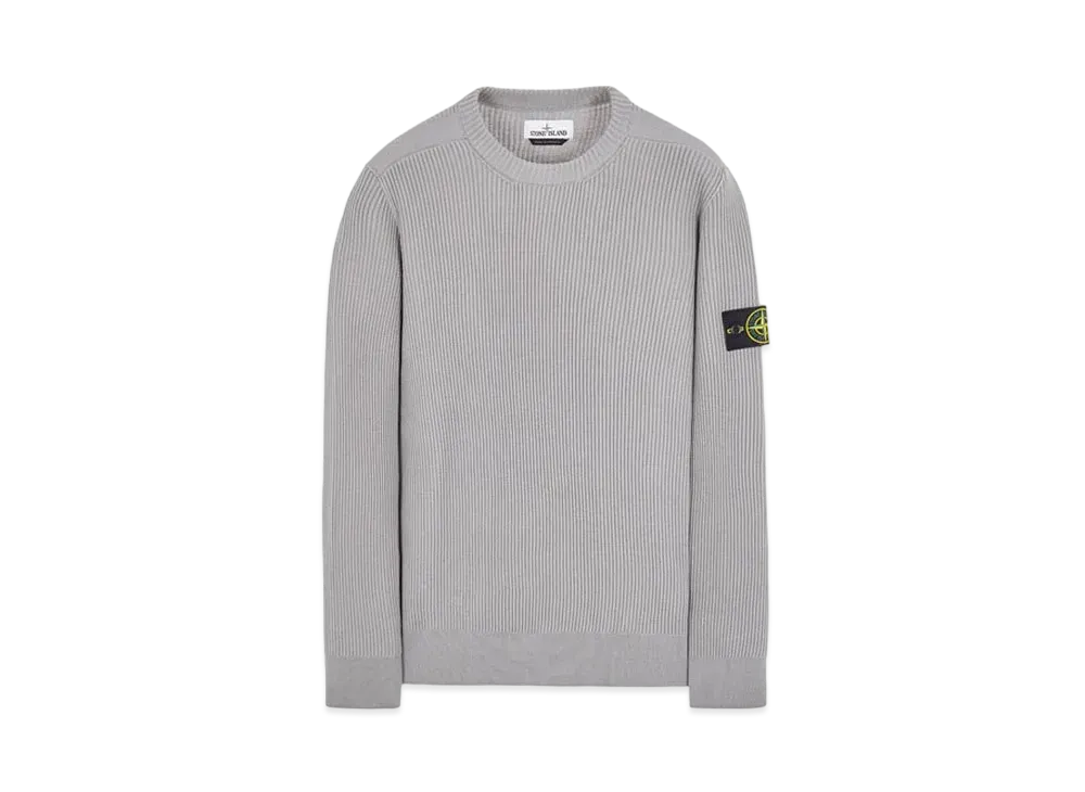 Stone Island 521C2 FULL RIB PURE WOOL "Pearl Grey"
