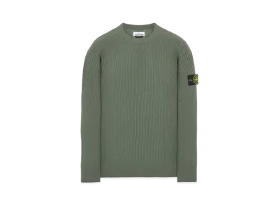 Stone Island 521C2 FULL RIB PURE WOOL "Sage Green"