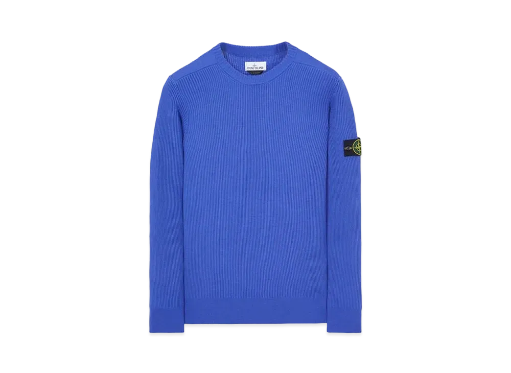 Stone Island 521C2 FULL RIB PURE WOOL "Periwinkle"