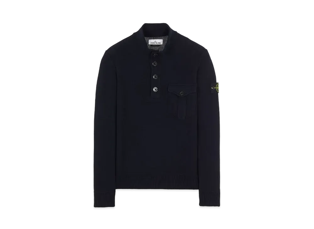 Stone Island 522B6 GEELONG WOOL "Blue"