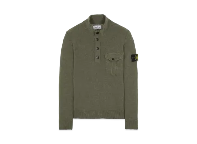 Stone Island 522B6 GEELONG WOOL "Sage Green"