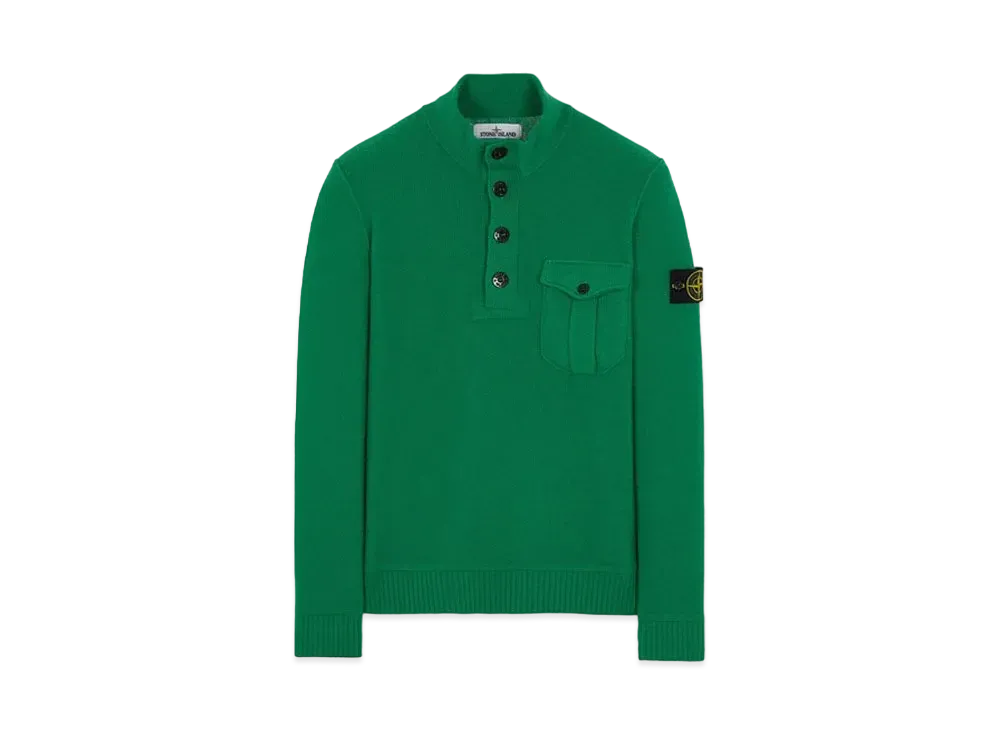 Stone Island 522B6 GEELONG WOOL "Green"