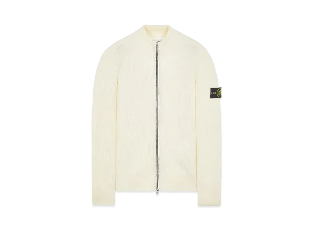 Stone Island 523C2 FULL RIB PURE WOOL "Natural White"