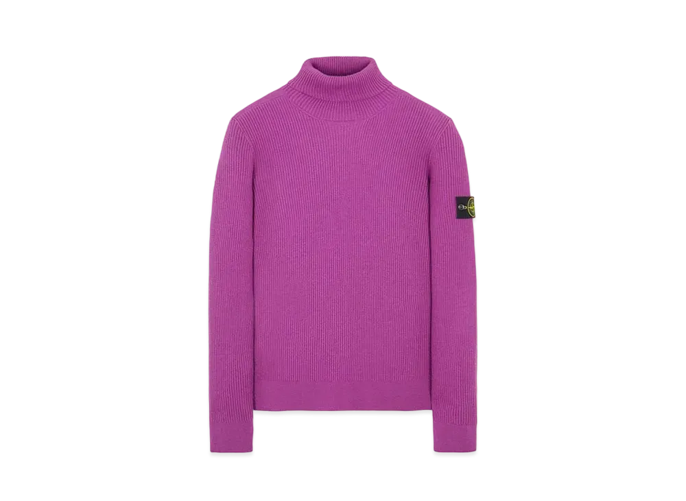 Stone Island 525C2 FULL RIB PURE WOOL "Magenta"