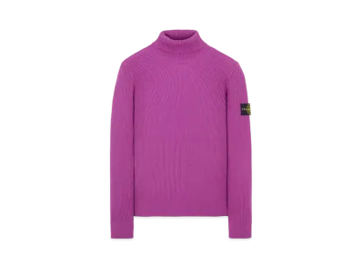 Stone Island 525C2 FULL RIB PURE WOOL "Magenta"