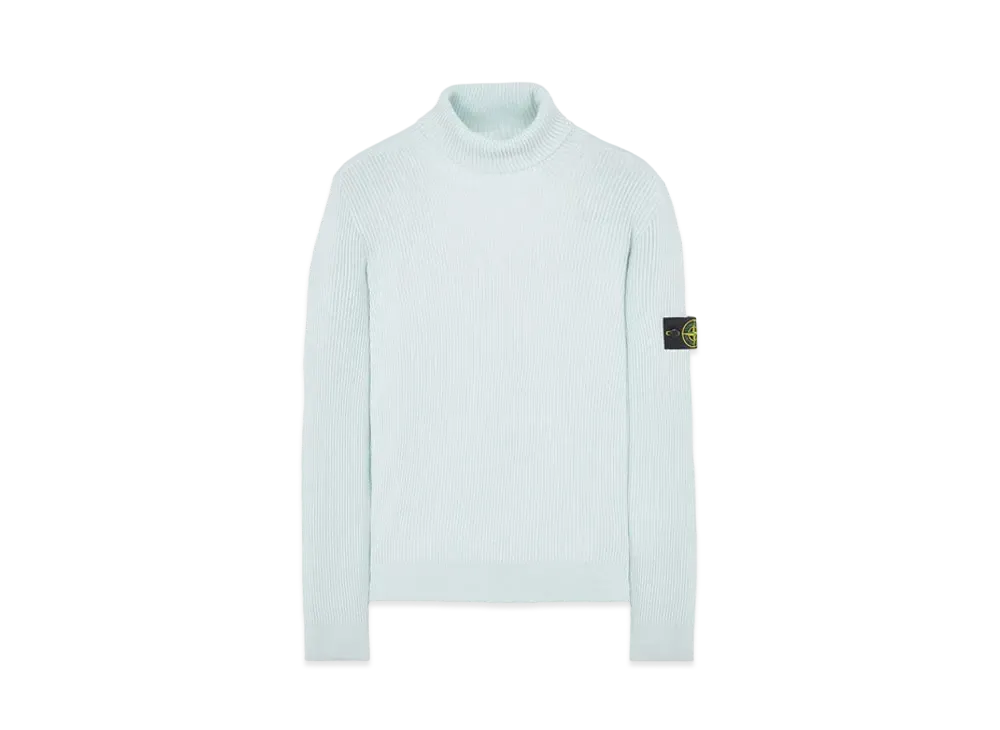 Stone Island 525C2 FULL RIB PURE WOOL "Light Green"