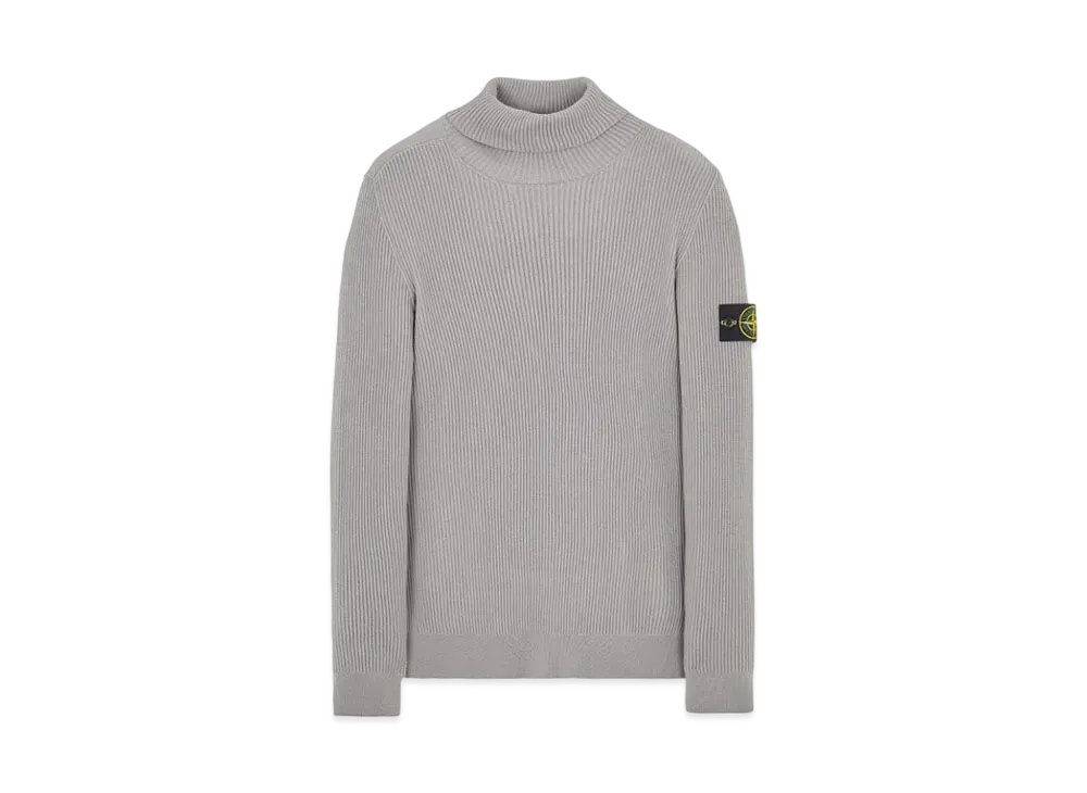 Stone Island 525C2 FULL RIB PURE WOOL "Pearl Grey"