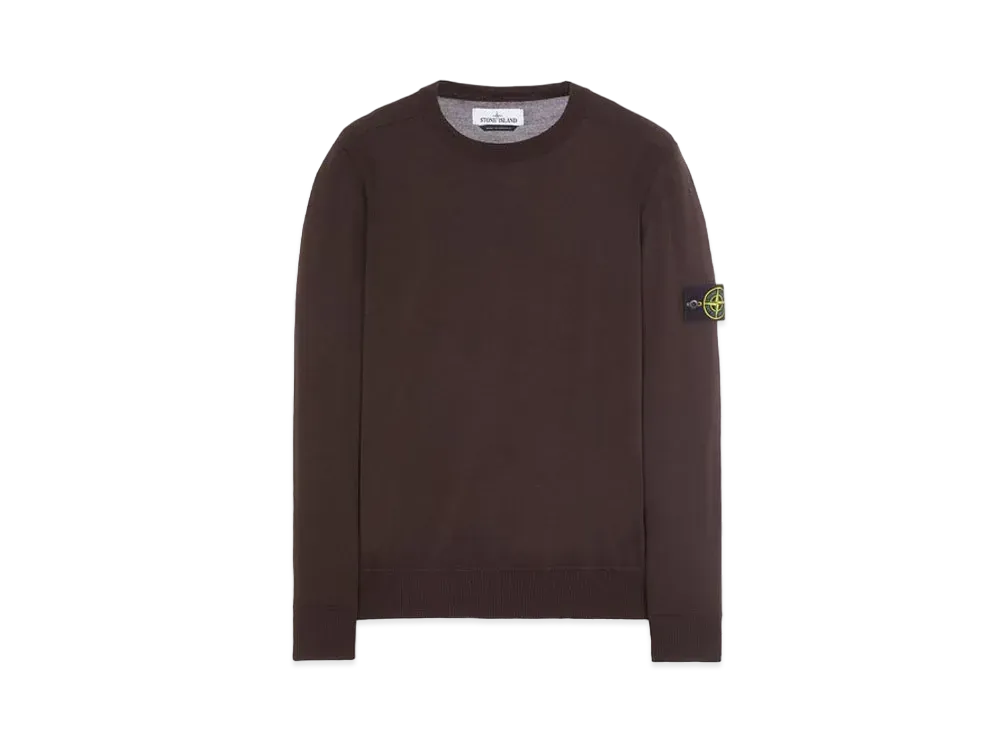 Stone Island 526C4 LIGHT PURE WOOL "Dark Brown"