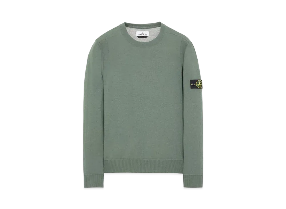 Stone Island 526C4 LIGHT PURE WOOL "Sage Green"