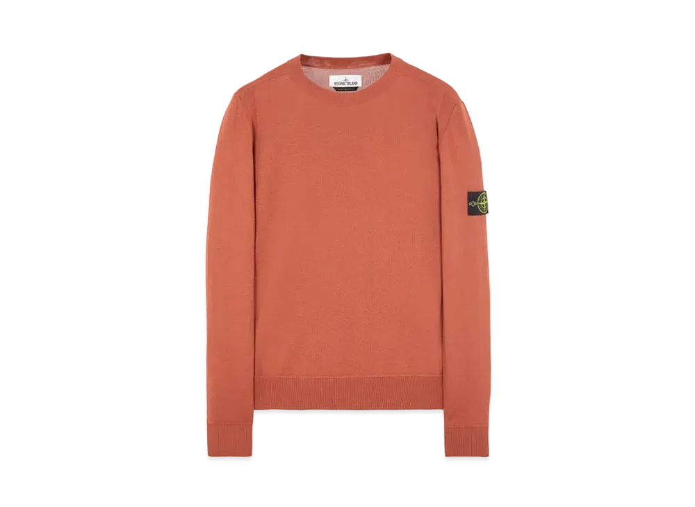 Stone Island 526C4 LIGHT PURE WOOL "Brick Red"
