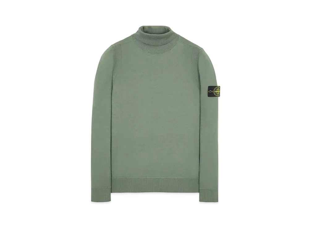 Stone Island 527C4 LIGHT PURE WOOL "Sage Green"