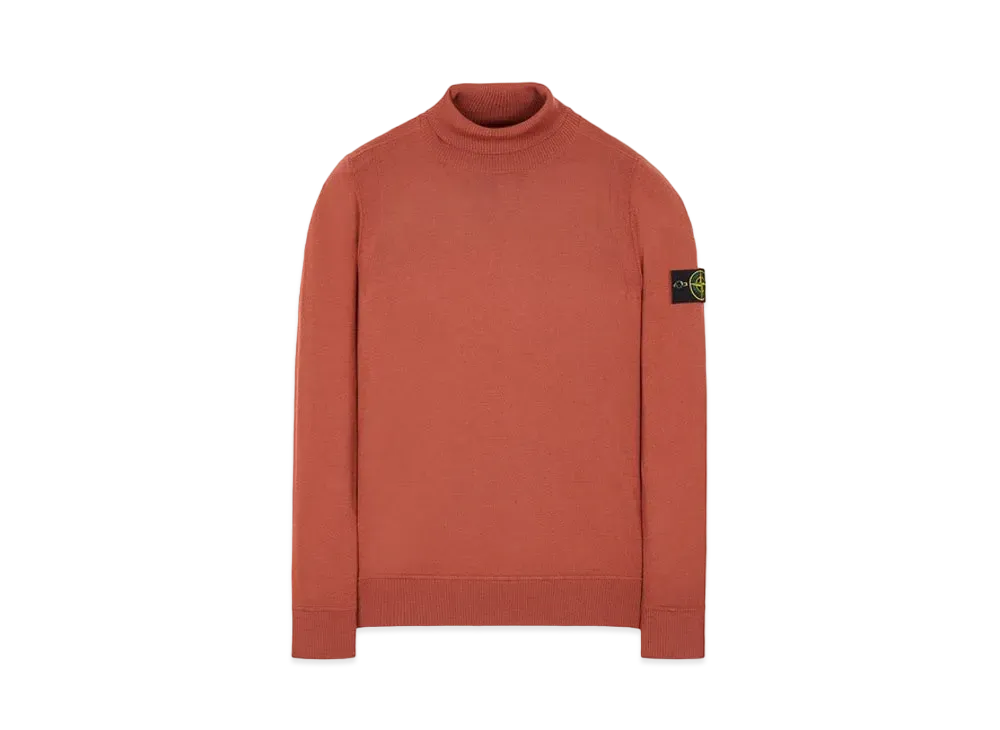 Stone Island 527C4 LIGHT PURE WOOL "Brick Red"