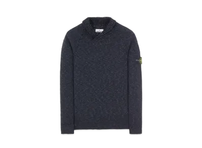 Stone Island 529D3 COTTON WOOL MELANGE "Blue"