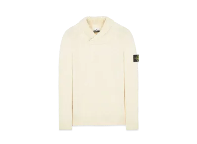Stone Island 529D3 COTTON WOOL MELANGE "Ibory"