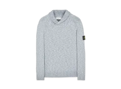 Stone Island 529D3 COTTON WOOL MELANGE "Pearl Grey"
